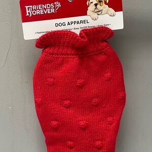 Brand New Friends Forever Red Dog Sweater Dress - SZ XS